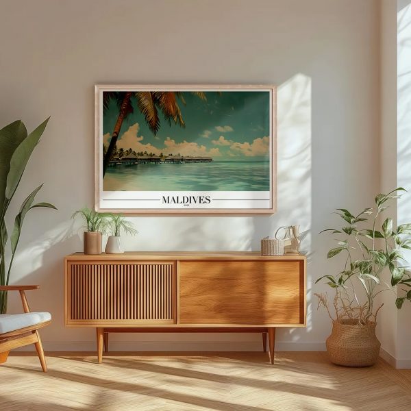 Maldives Beach Travel Gallery Art - Image 5