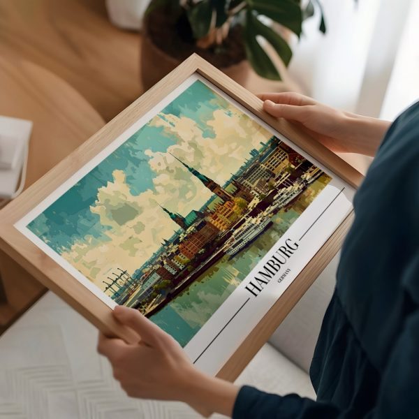 Port of Hamburg Travel Gallery Art - Image 2