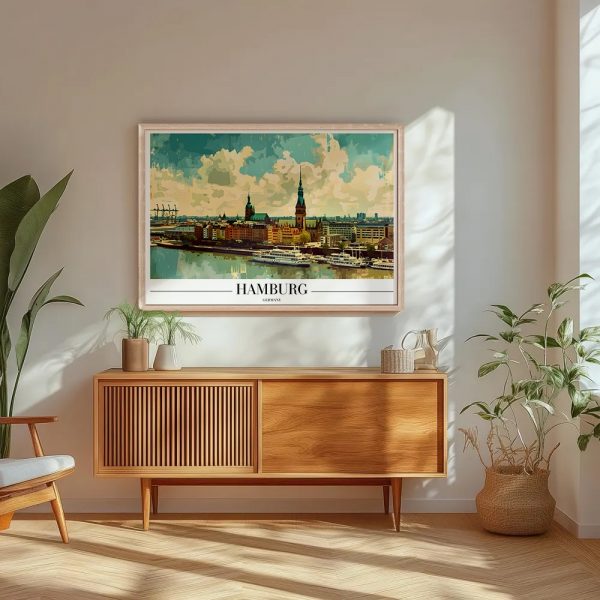 Port of Hamburg Travel Gallery Art - Image 5
