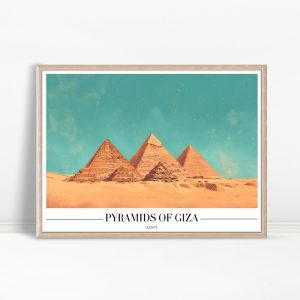 Pyramids of Giza Travel Gallery Art