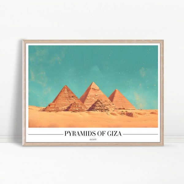 Pyramids of Giza Travel Gallery Art