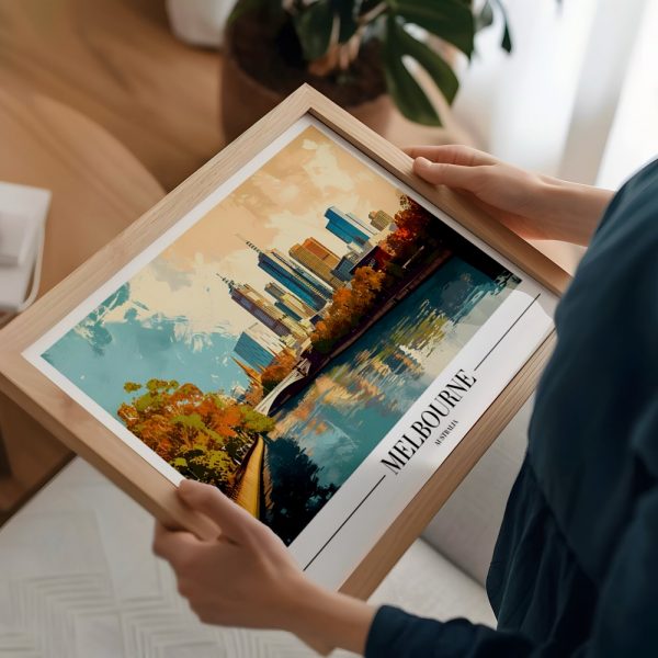 Melbourne City View Travel Gallery Art - Image 2