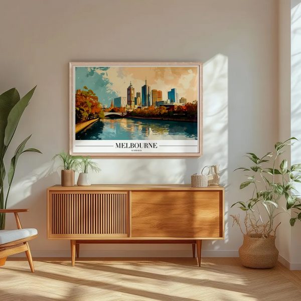 Melbourne City View Travel Gallery Art - Image 5