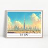 Dubai Downtown View Gallery Art