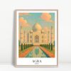 Historic Taj Mahal Travel Gallery Art