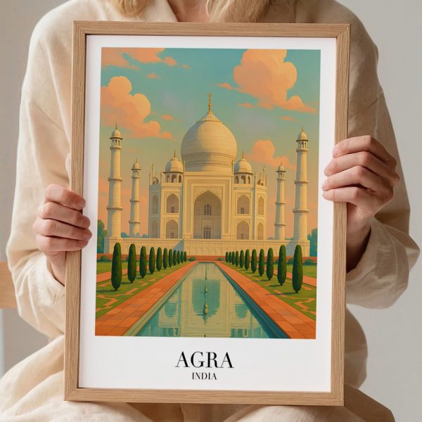 Historic Taj Mahal Travel Gallery Art - Image 2