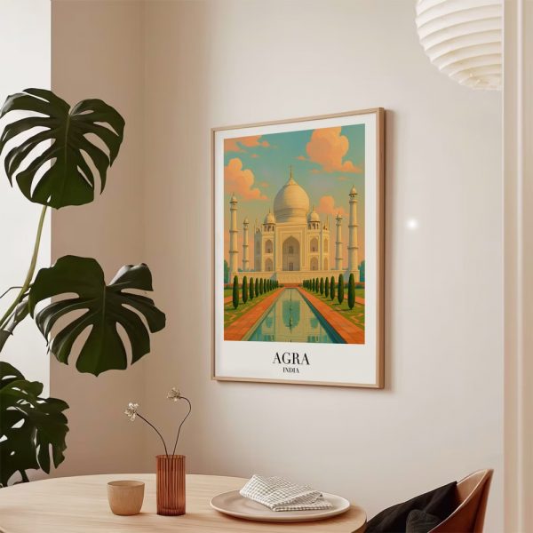 Historic Taj Mahal Travel Gallery Art - Image 5