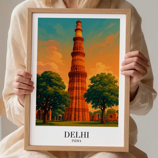 Qutub Minar: A Moment in Time Art - Image 2
