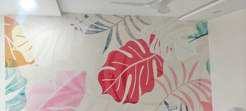 Aesthetic Leaves Mark Customised Wallpaper photo review