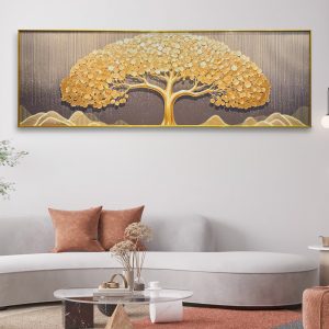 Moonlight Tree of Life Crystal Glass Painting