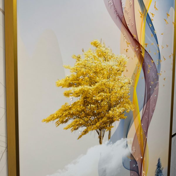 Swans of Solstice Crystal Glass Painting - Image 6