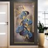 Whispers of Ginkgo Koi Fish Crystal Glass Wall Art