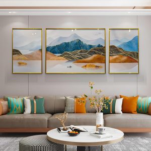 Premium Landscape Crystal Glass Wall Art - Set of 3