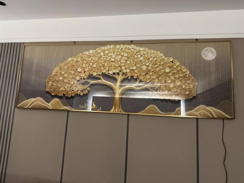 Moonlight Tree of Life Crystal Glass Painting photo review