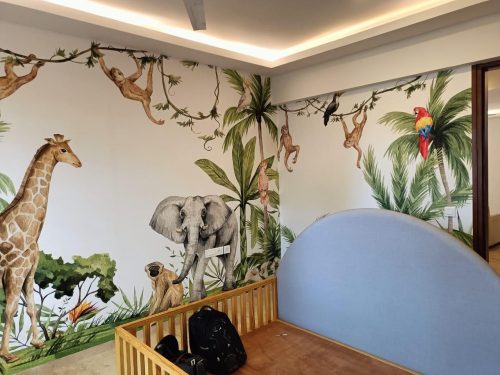 Tropical Jungle Paradise Kids Room Wallpaper photo review