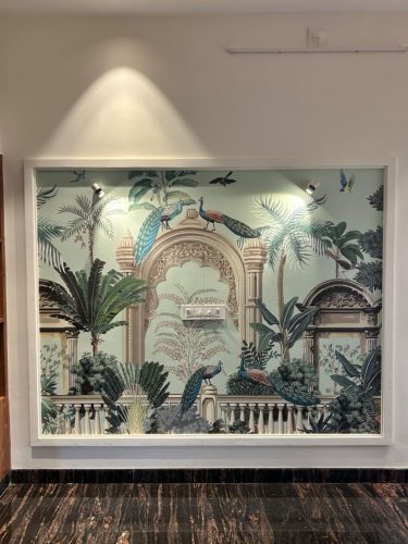 Tropical Elegance Customised Room Wallpaper photo review