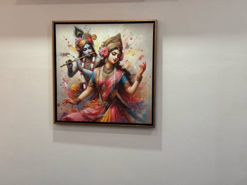 Enchanting Radha Krishna Painting photo review