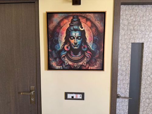 Rangoli Shiva Modern Canvas Art photo review