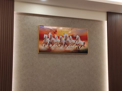 7 Running Horse Vastu Crystal Glass Painting photo review