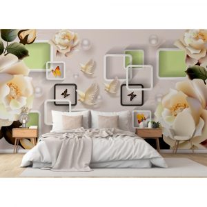 Blossoms and Butterflies Harmony Wallpaper