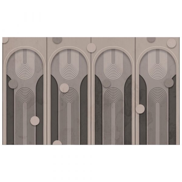 Modern Arched Geometric Lines 3D Wallpaper - Image 3