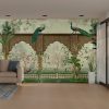Royal Peacock Palace Garden 3D Wallpaper