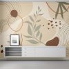 Soft Abstract Botanical Harmony Wallpaper