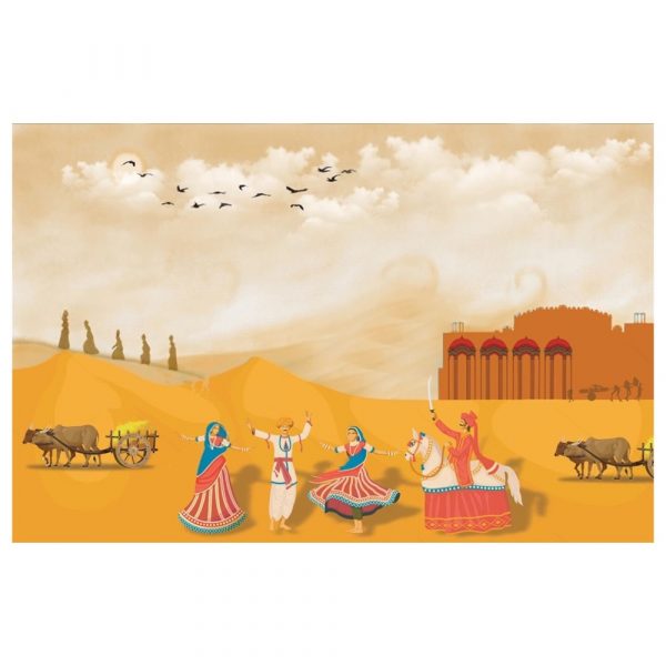 Rajasthan Desert Folk Dance Festival Wallpaper - Image 3