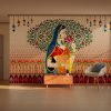 Elegant Rajasthani Lady Lotus Aroma Wallpaper