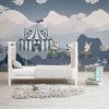 Circus Parade in Mountain Valley Kids Room Wallpaper