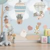Forest Friends Balloon Heart Parade Kids Room Wallpaper