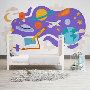 Imagination Journey Through Space Worlds Wallpaper