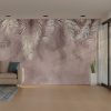 Misty Palm Fronds Dreamscape Tropical Wallpaper