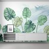 Monstera Leaf Breeze Tropical Wall Mural