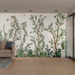 Botanical Garden Songbird Serenity Mural