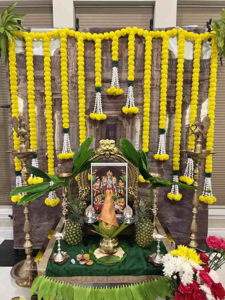 flower torans for pooja decoration