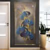 Whispers of Ginkgo Koi Fish Crystal Glass Wall Art