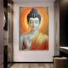 Unique Design Buddha Crystal Glass Painting