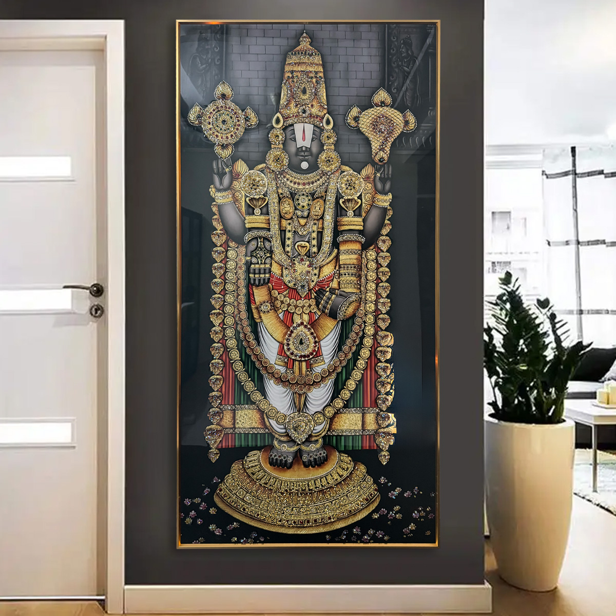 Balaji Eternal Splendor Crystal Glass Painting - Image 2