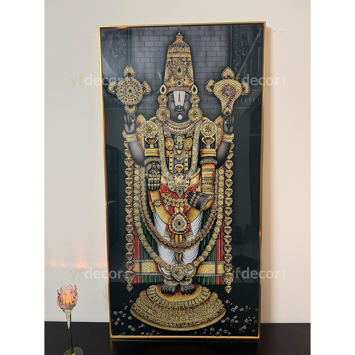 Balaji Eternal Splendor Crystal Glass Painting - Image 3
