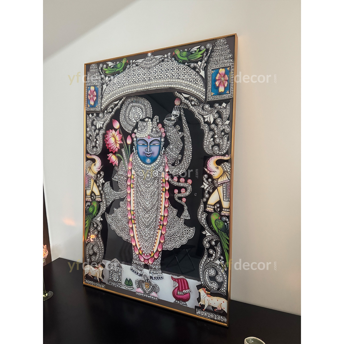 Crystal Glory Shreenathji Luxury Glass Painting - Image 5