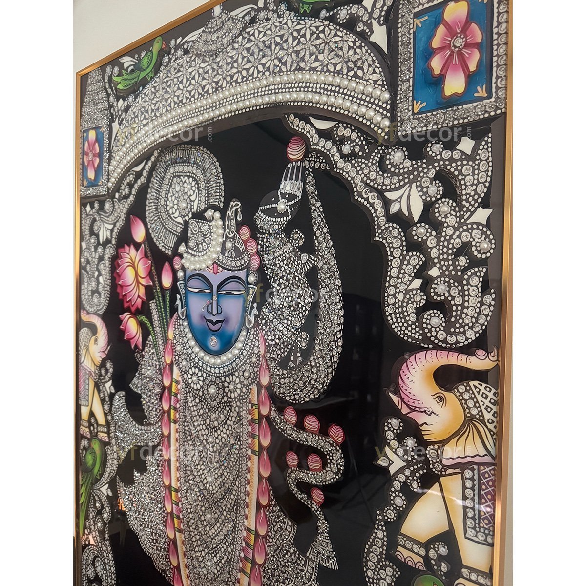 Crystal Glory Shreenathji Luxury Glass Painting - Image 6
