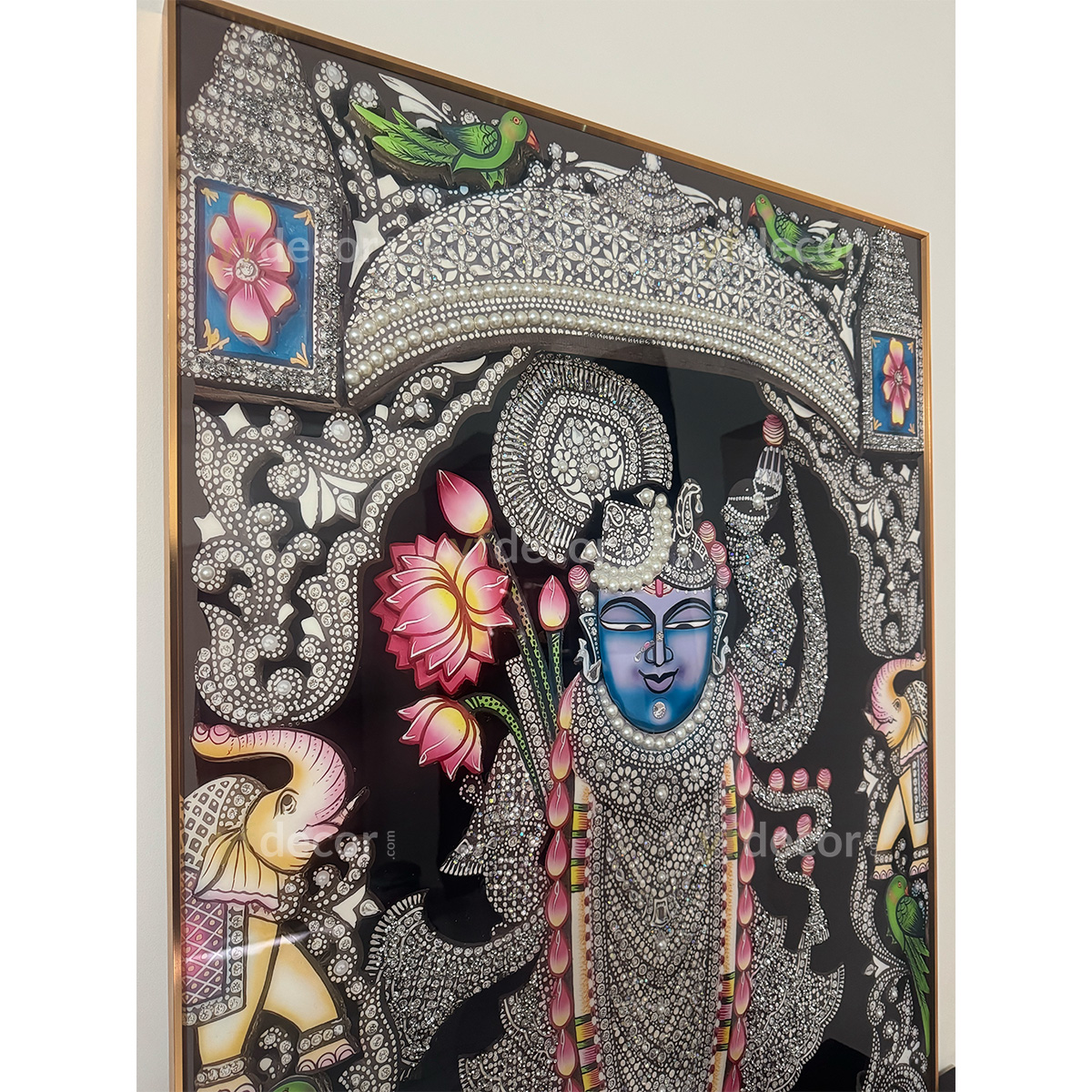 Crystal Glory Shreenathji Luxury Glass Painting - Image 7