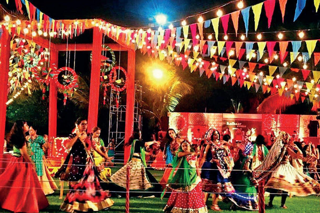 Garba Floor Decoration for Navratri 