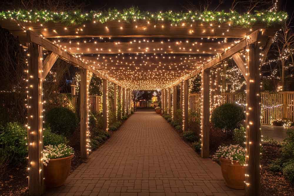 decorated pathways for navratri