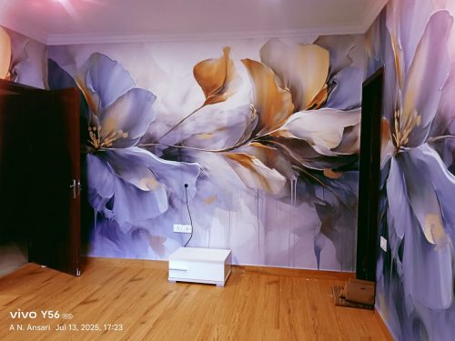 Abstract Floral Unique Design Room Wallpaper photo review