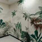 Misty Rainforest Canopy Palm Wallpaper photo review