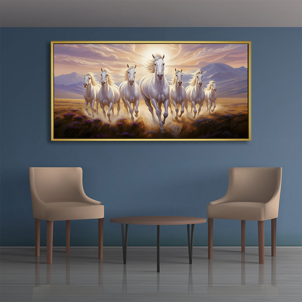 Radiant Crest Seven Horses Canvas - Image 2