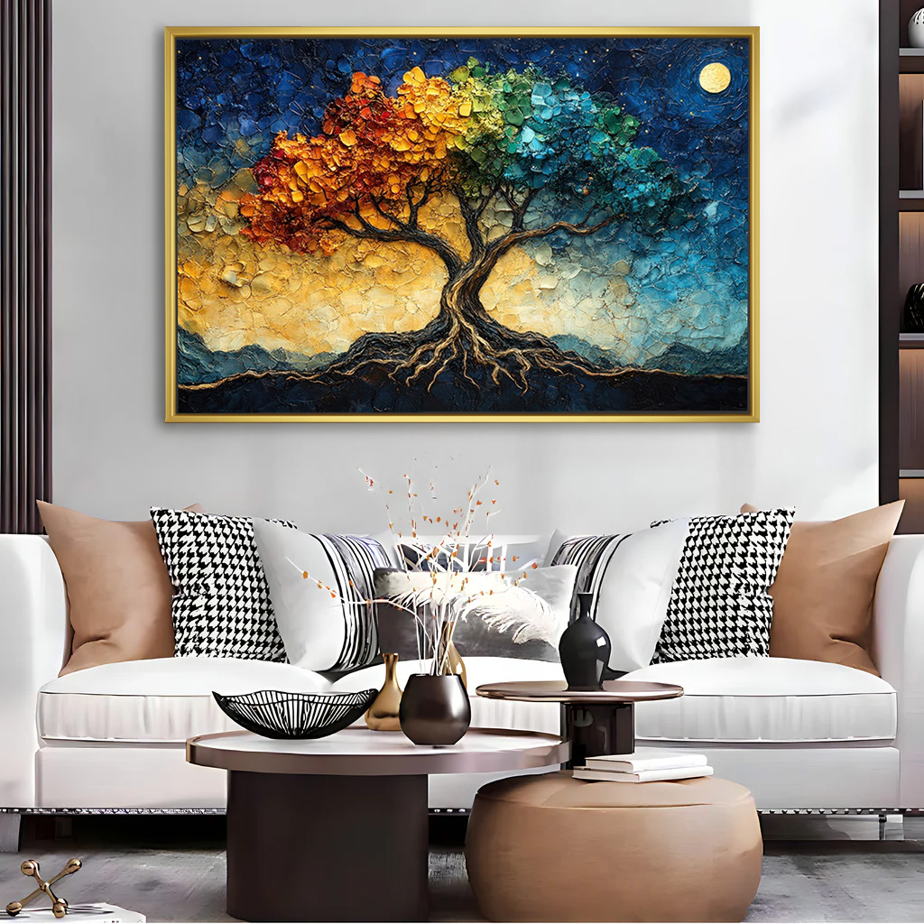 Lunar Spectrum Tree of Life Painting