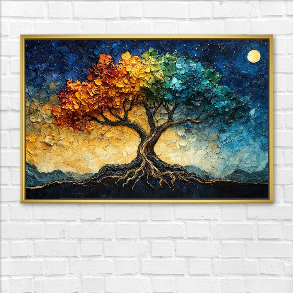 Lunar Spectrum Tree of Life Painting - Image 3